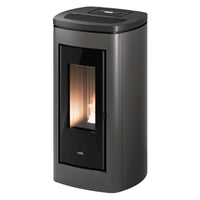 Stufa a pellet Cadel Eclipse Plus 11 10,5 kW ad aria canalizzata WiFi Titanium Cadel