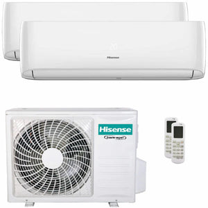 Condizionatore Hisense Hi-Comfort 2025 dual split 7000+18000 BTU inverter A++ wifi unità esterna 6.3 kW Hisense