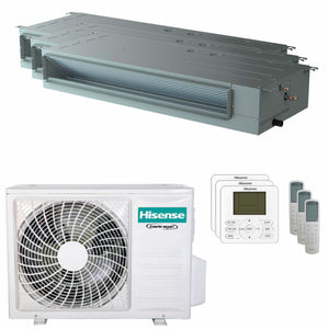 Condizionatore Hisense Canalizzabile ADT trial split 9000+9000+18000 BTU inverter A++ unità esterna 