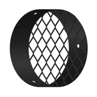 Griglia antintrusione nera diam. 80 mm per scarico fumi stufa a pellet e caldaia a pellet