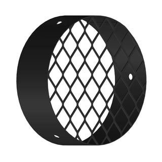 Griglia antintrusione nera diam. 80 mm per scarico fumi stufa a pellet e caldaia a pellet