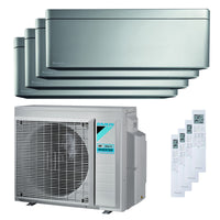 Condizionatore Daikin Stylish quadri split 5000+5000+9000+18000 BTU inverter A++ wifi unità esterna 6,8 kW