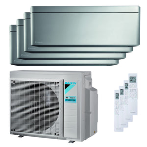 Condizionatore Daikin Stylish quadri split 5000+5000+9000+18000 BTU inverter A++ wifi unità esterna 6,8 kW