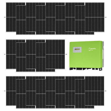 Kit fotovoltaico 10 kW con 23 pannelli fotovoltaici Trina Solar 450 W + Inverter Energy trifase 10 kW