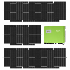Kit fotovoltaico 10 kW con 23 pannelli fotovoltaici Trina Solar 450 W + Inverter Energy trifase 10 kW