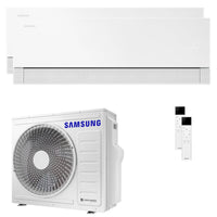 Condizionatore Samsung WindFree Première dual split 12000+24000 BTU inverter A++ wifi unità esterna 8 kW Essential White