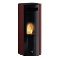 Stufa a pellet EK63 SPY110+ - gruppo Edilkamin -  10,5 kW ad aria canalizzata Bordeaux EK63