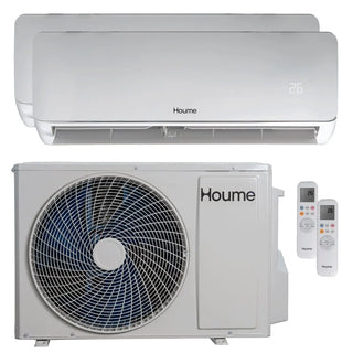 Condizionatore Houme Elèa Flow dual split 9000+12000 BTU R32 inverter A++ WiFi unità esterna 5,3 kW Houme