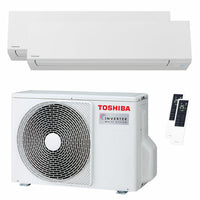 Condizionatore Toshiba SHORAI Edge White dual split 9000+16000 BTU inverter A++ wifi unità esterna 5.2 kW
