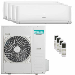 Condizionatore Hisense Hi-Comfort 2025 quadri split 7000+12000+12000+24000 BTU inverter wifi unità esterna 12.5 kW