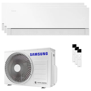 Condizionatore Samsung WindFree Première Plus trial split 7000+7000+12000 BTU inverter A++ wifi unità esterna 5.2 kW