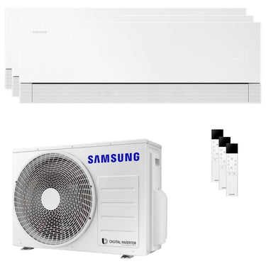Condizionatore Samsung WindFree Première Plus trial split 7000+7000+12000 BTU inverter A++ wifi unità esterna 5.2 kW