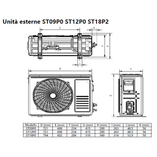 Condizionatore TCL Canalizzabile Serie D 12000 BTU R32 Inverter WiFi A++/A+