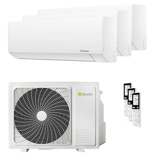 Condizionatore Beretta BREVA E trial split 9000+9000+12000 BTU inverter A++  unità esterna 5.5 kW Beretta