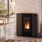 Stufa a pellet Cadel Vesta Plus 11 Autoclean canalizzata 10,5 kW Wi-Fi metallo nero