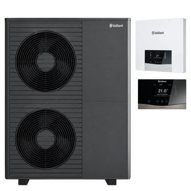 Pompa di calore aria-acqua Vaillant aroTHERM plus VWL 125/8.1 12 kW 230 V monofase monoblocco R290 A+++ ad alta temperatura