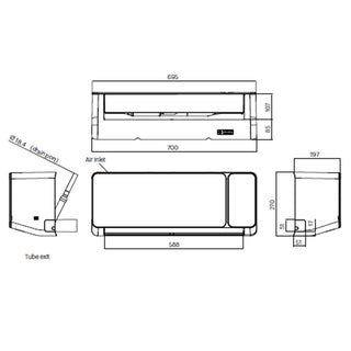 Condizionatore Grundig PROLOGUE GR-4 12000 BTU  R32 Inverter WiFi A++/A+