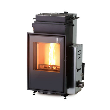 Termocamino policombustibile Girolami TI 14 verticale - 15 kW