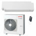 Condizionatore Toshiba SHORAI Edge White dual split 18000+18000 BTU inverter A++ wifi unità esterna 10 kW