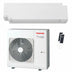 Condizionatore Toshiba SHORAI Edge White dual split 12000+18000 BTU inverter A+++ wifi unità esterna 8 kW Toshiba