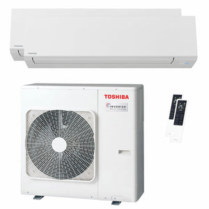 Condizionatore Toshiba SHORAI Edge White dual split 18000+18000 BTU inverter A++ wifi unità