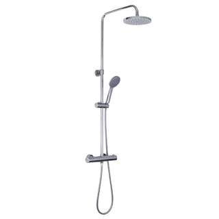 Colonna doccia Paffoni ZCOL643CR Birillo Cold con miscelatore termostatico e soffione Ø200