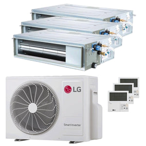 Condizionatore LG Canalizzabile CL trial split 9000+9000+9000 BTU inverter A+++  unità esterna 5.3 kW
