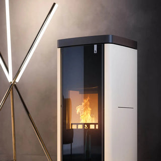 Stufa policombustibile Girolami Soft 26 avorio 24 kW idro + kit acs Girolami
