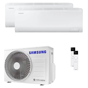 Condizionatore Samsung Cebu S2 dual split 9000+18000 BTU inverter A++ wifi unità esterna 5.2 kW