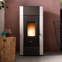 Stufa a pellet CADEL Cristal 9 ad aria 8,5 kW - WiFi BIANCO