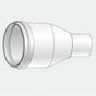 Riduzione ø 60 mm ÷ ø 35 mm f/m (bianco)