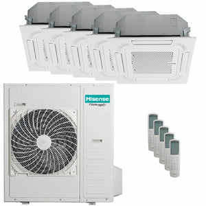 Condizionatore Hisense Cassetta ACT penta split 9000+9000+9000+12000+12000 BTU inverter unità esterna 12.5 kW