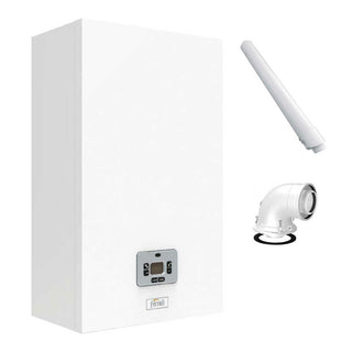 Caldaia Ferroli Theta 24 C a condensazione 20 kW camera stagna metano-gpl con kit scarico fumi coassiale