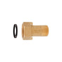 Dado e codolo in ottone Ø 1 1/4" x 1" - COPPIA
