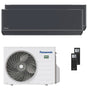 Condizionatore Panasonic Etherea dual split 9000+9000 BTU inverter A+++ wifi unità esterna 3.5 kW grigio grafite Panasonic