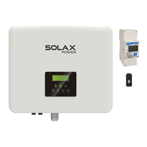 Kit Inverter + Meter + WiFi SolaX con Inverter ibrido SolaX X1 Hybrid 6.0DC G4 6 kW monofase + Meter SolaX DDSU666 monofase + Modulo WiFi SolaX Pocket Wi-Fi V3.0