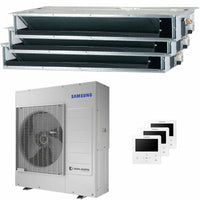 Condizionatore Samsung canalizzabile trial split 18000+18000+18000 BTU inverter A++ unità esterna 10 kW Samsung