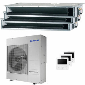 Condizionatore Samsung canalizzabile trial split 18000+18000+18000 BTU inverter A++ unità esterna 10 kW Samsung