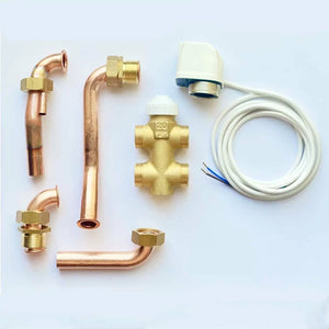 Kit valvola a tre vie 3V2X per ventilconvettori Clivet Aura attacchi acqua destri 3/4" Clivet