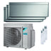 Condizionatore Daikin Stylish trial split 5000+7000+12000 BTU inverter A+++ wifi unità esterna 5,2 kW