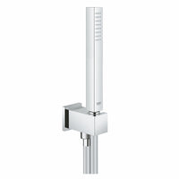 Set doccia Grohe Euphoria Cube Stick con doccino, raccordo erogatore con supporto a parete e flessibile antitorsione