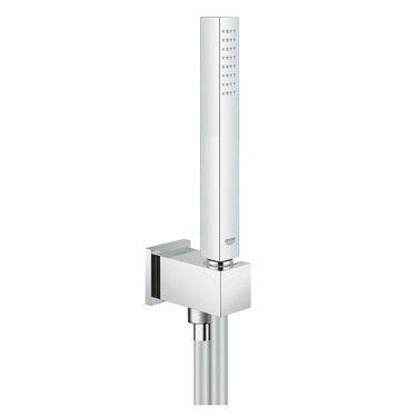 Set doccia Grohe Euphoria Cube Stick con doccino, raccordo erogatore con supporto a parete e flessibile antitorsione