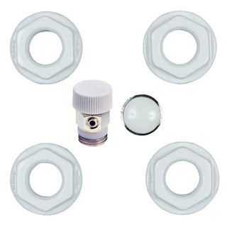 Kit installazione termosifoni radiatori alluminio 1"x3/8" Accessori radiatori