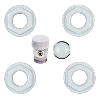 Kit installazione termosifoni radiatori alluminio 1"x3/8"