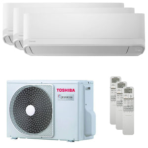 Condizionatore Toshiba Seiya Classic 2025 trial split 7000+7000+16000 BTU inverter A+++ unità estern