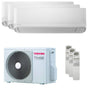 Condizionatore Toshiba Seiya Classic 2025 trial split 5000+5000+7000 BTU inverter A+++  unità esterna 5.2 kW