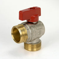 Valvola a sfera Enolgas Reverso con attacco multistrato leva rossa 1" x 1"