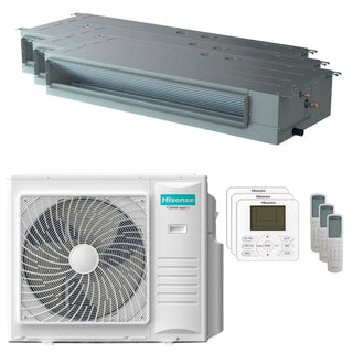 Condizionatore Hisense Canalizzabile ADT trial split 12000+18000+18000 BTU inverter A++  unità esterna 10 kW Hisense