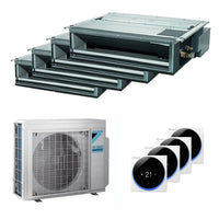 Condizionatore Daikin canalizzabile Mini Sky FDXM-F9 quadri split 9000+9000+9000+9000 BTU inverter A++ esterna 6,8 kW Daikin