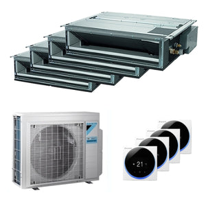 Condizionatore Daikin canalizzabile Mini Sky FDXM-F9 quadri split 9000+9000+9000+9000 BTU inverter A++ esterna 6,8 kW Daikin